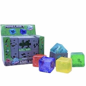 MINECRAFT JELLY CUBES Viral Squishy NEW RARE - Complete Set of 5 Like Nee doh